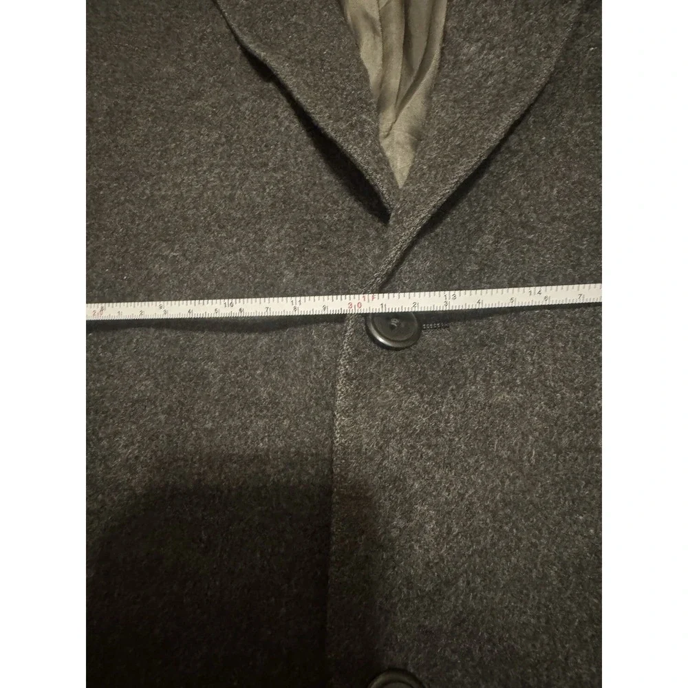 Hart Schaffner Marx Camel Hair Blazer Sport Coat Mens 46 Grey 2 Button Vented